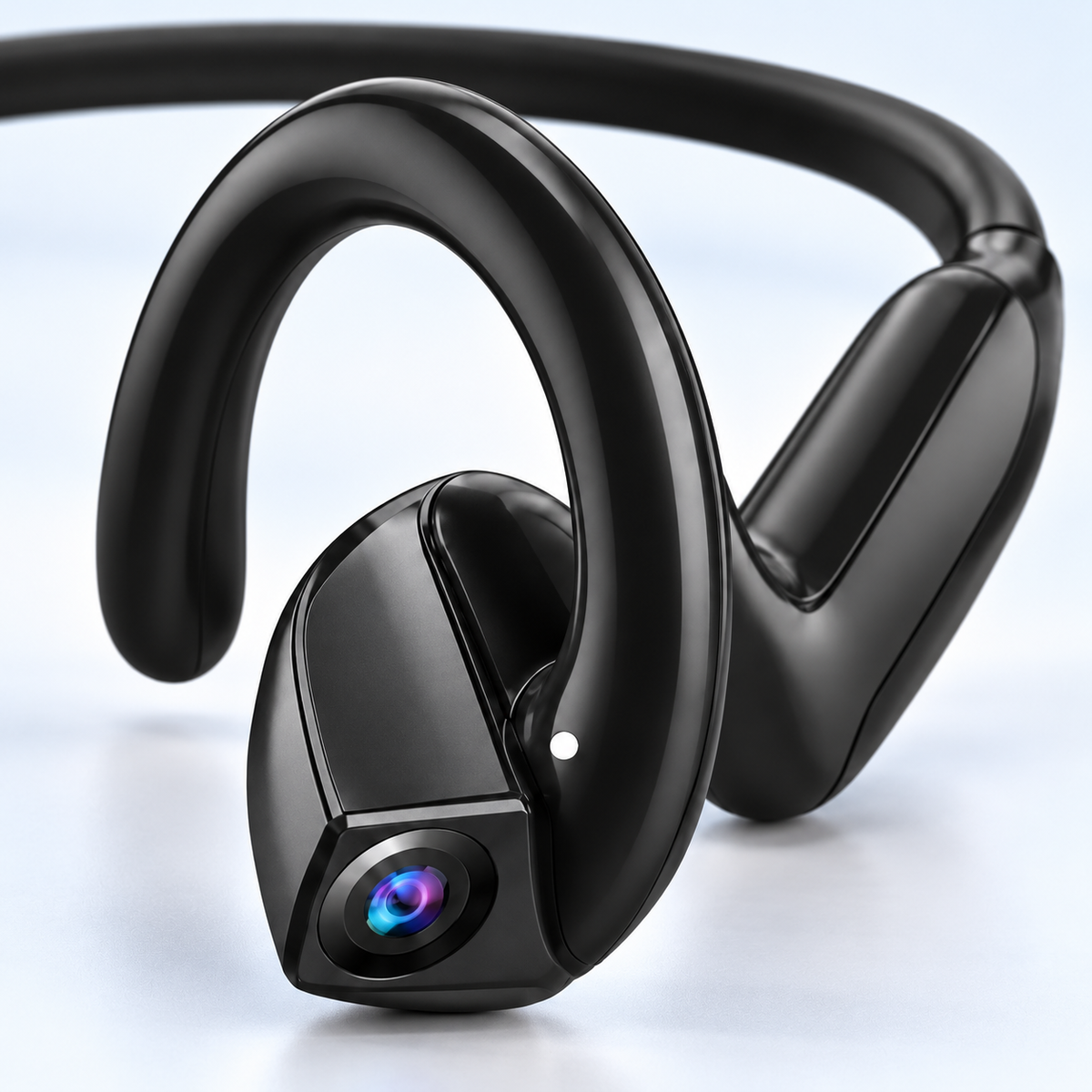 EaseTiny E900 black headset camera detail